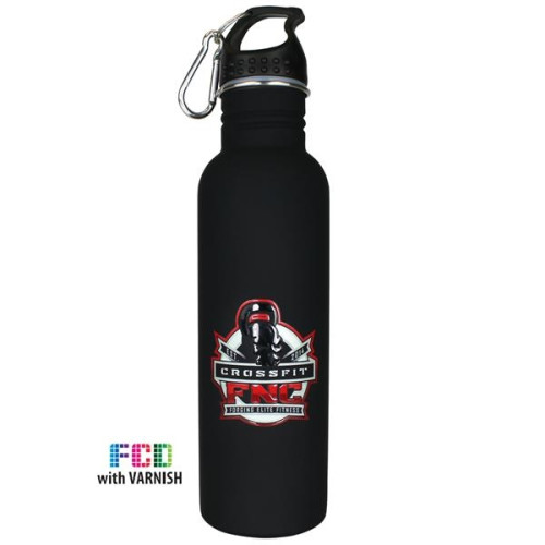 Halcyon® 25 oz. Stainless Quest Bottle, FCD with Varnish or