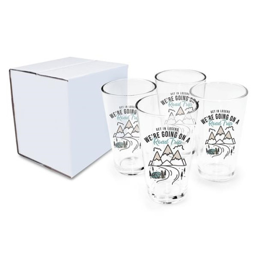 16 oz. Pint Glass - Gift Set of 4