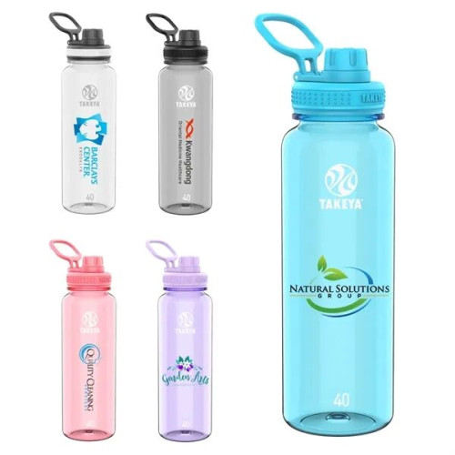 Takeya® 40 oz. Tritan Water Bottle with Spout Lid, Full Col