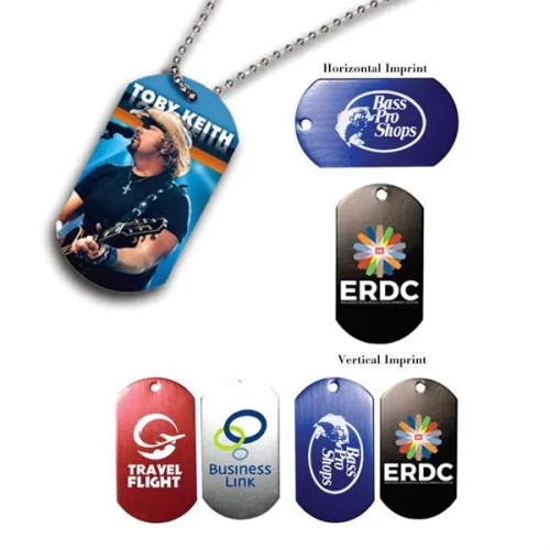 Metal Dog Tag with 23 1/2" Ball Chain