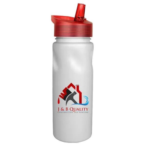 24 Oz. Cycle Bottle with Straw Cap Lid, Full Color Digital