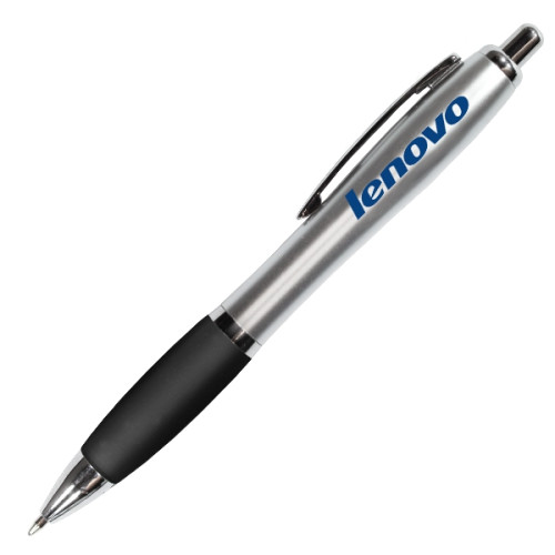 Silhouette Satin Grip Pen - Blue Ink