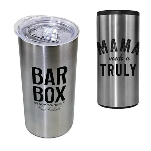 12 oz. Stainless Slim Tumbler/Can Cooler
