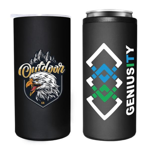 Halcyon® 12 oz. Slim Tumbler/Can Cooler, Full Color Digital
