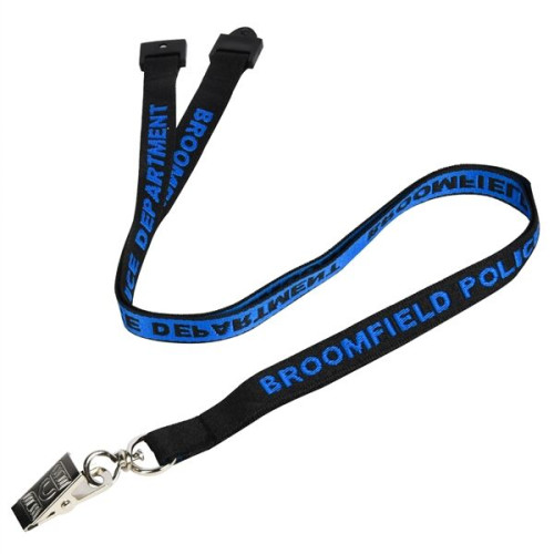 Custom 3/4" Woven Lanyards w/ Safety Breakaway