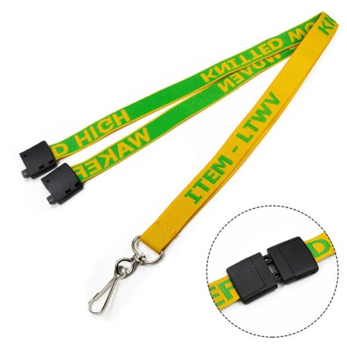 Custom 3/4" Woven Lanyards w/ Safety Breakaway