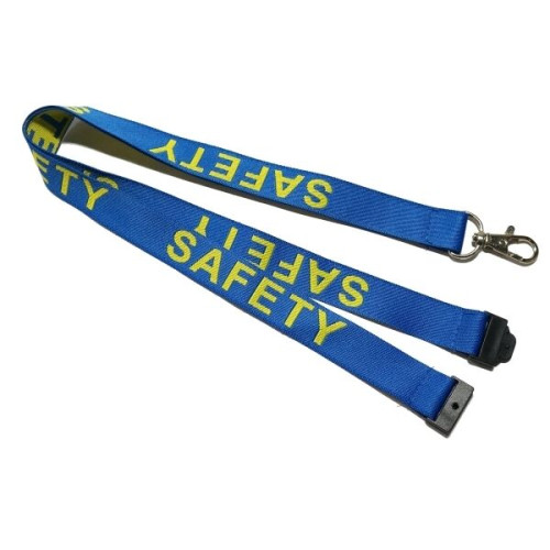 Custom 3/4" Woven Lanyards w/ Safety Breakaway