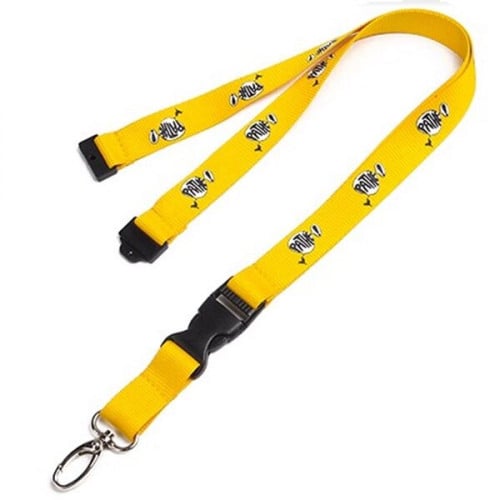 1" Polyester Lanyard w/ Buckle Release & Safety Break