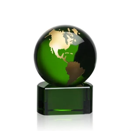 Marcana Globe Award - Green/Gold