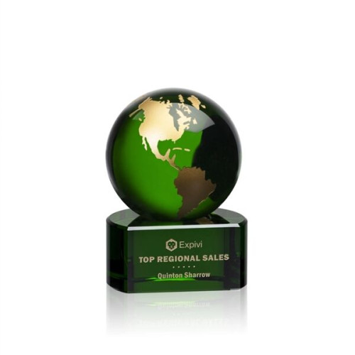 Marcana Globe Award - Green/Gold