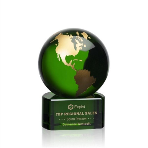 Marcana Globe Award - Green/Gold