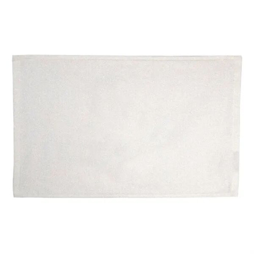 100% Cotton Sport Terry Velour Towel Hem - White