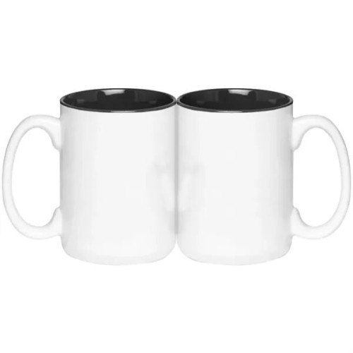 Full Color Sublimated 15 oz. Two-Tone Ceramic Coffee Mug