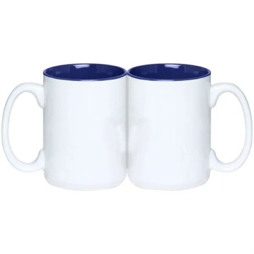 Full Color Sublimated 15 oz. Two-Tone Ceramic Coffee Mug