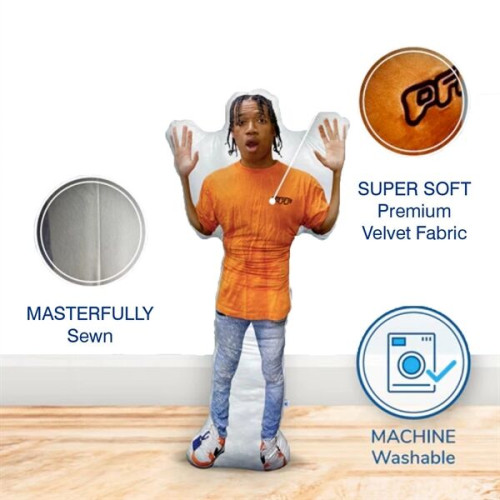 14" Custom Shape Sublimation Pillow USA Made Full Color