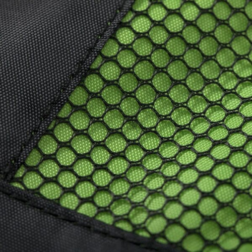 Front Zipper Drawstring Backpack w/ Side Mesh Pocket 14"x18"