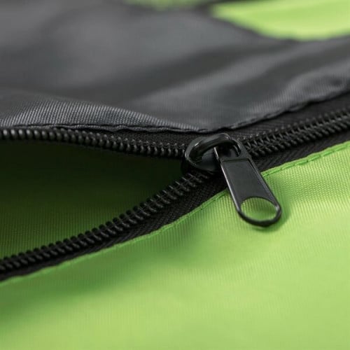 Front Zipper Drawstring Backpack w/ Side Mesh Pocket 14"x18"