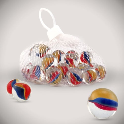 Glass Marbles - 12 Pack