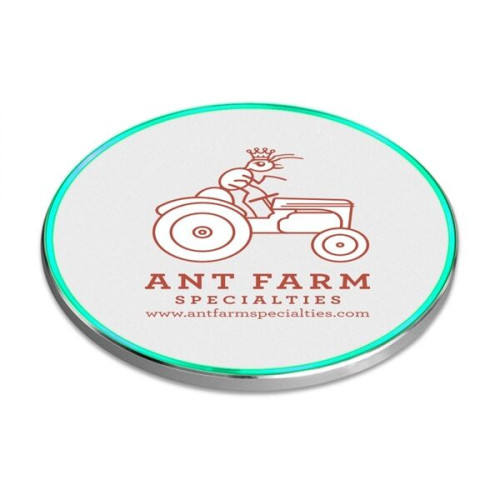 Sleek Qi Certified 15W Fast Wireless Charger with Light UP