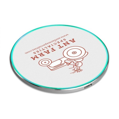 Sleek Qi Certified 15W Fast Wireless Charger with Light UP