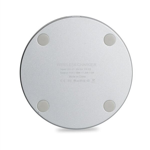 Sleek Qi Certified 15W Fast Wireless Charger with Light UP