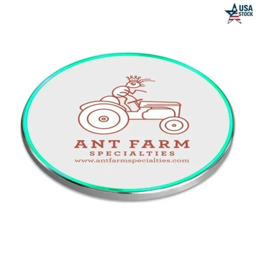 Sleek Qi Certified 15W Fast Wireless Charger with Light UP