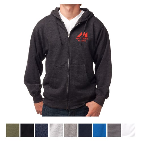 Independent Trading Company Men's Midweight Zip Hooded Sweatshirt