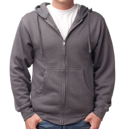 Independent Trading Company Men's Midweight Zip Hooded Sweatshirt