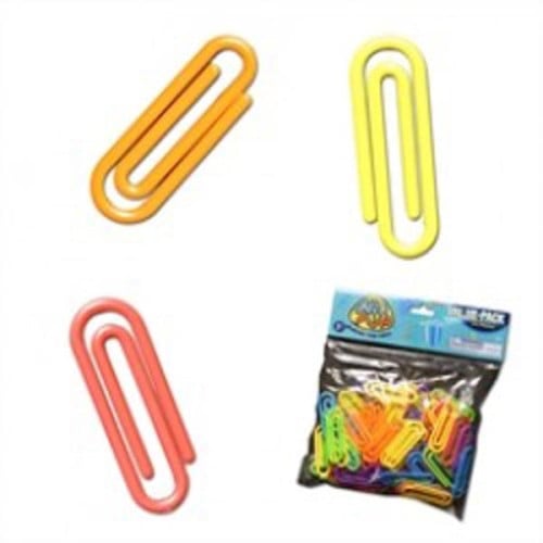 Jumbo Plastic Paper Clips - Retail Pack