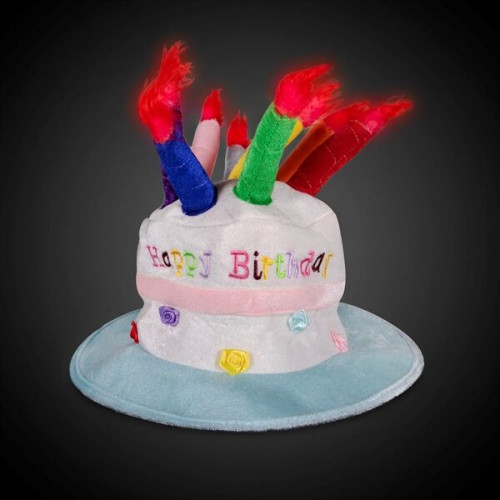 Birthday Cake and Candles LED Hat