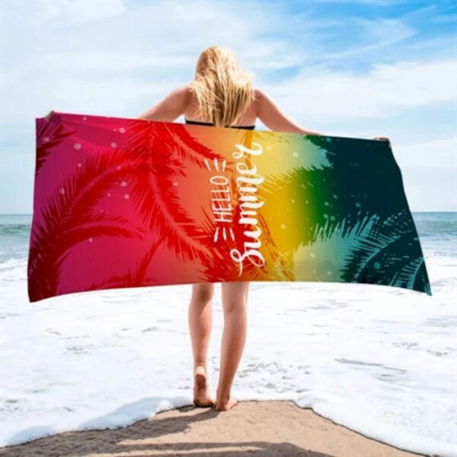 30"x 60" Sublimated Plush Microfiber Beach Towel