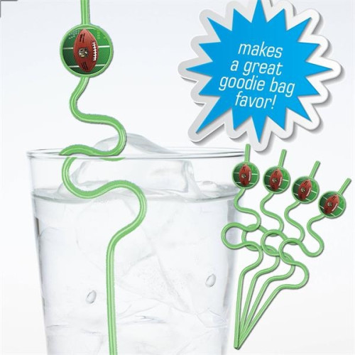 NFL Football Crazy Straws