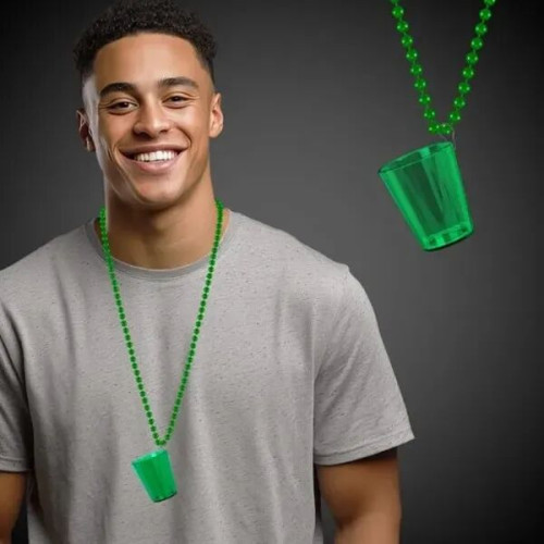 Green Shot Glass Medallion