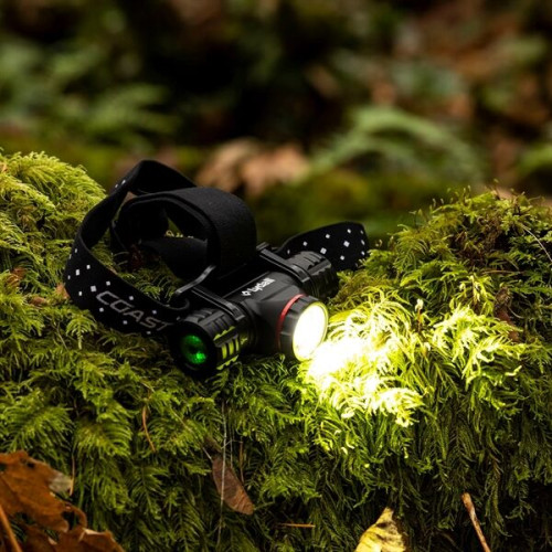 COAST® RECHARGEABLE-DUAL POWER ALUMINUM HEADLAMP