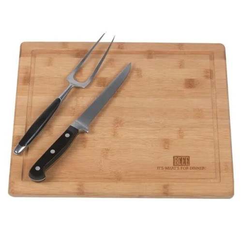 BAMBOO CUTTING BOARD WITH LIQUID GROOVE