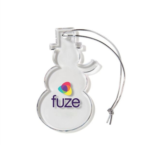 SNOWMAN SHAPED USA MADE ACRYLIC ORNAMENT