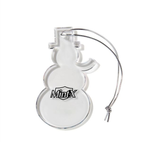 SNOWMAN SHAPED USA MADE ACRYLIC ORNAMENT