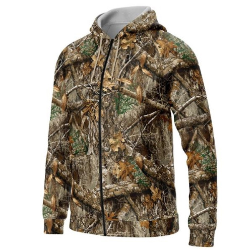 TUFGear™ Realtree® Hunting Raglan Camo Zipper Hoodie Pocket