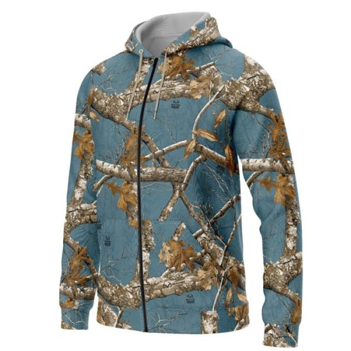 TUFGear™ Realtree® Hunting Raglan Camo Zipper Hoodie Pocket