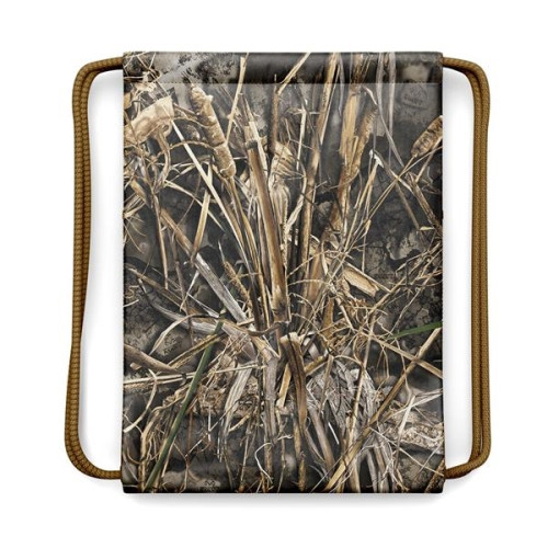 Drawstring Camo Backpack w/ Front Zipper Bag (13" x 18")