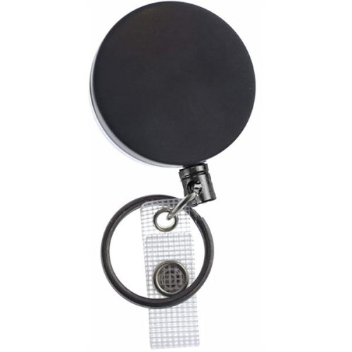 Outdoor Heavy Duty Round Metal Badge Reel w/ Belt Clip
