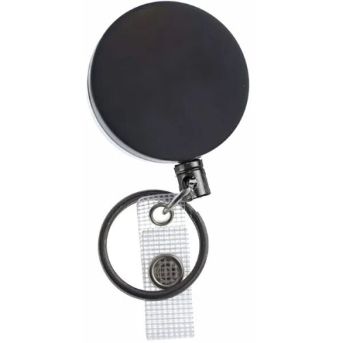 Outdoor Heavy Duty Round Metal Badge Reel w/ Belt Clip