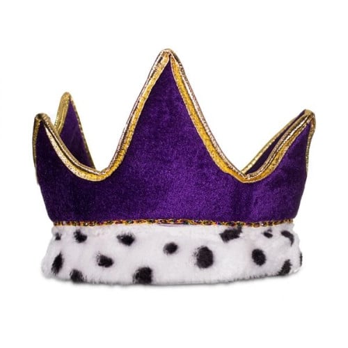 Royal Purple Velvet Crown