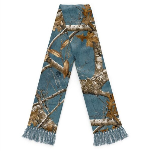 Camouflage Fan Scarf With Tassel, 150 GSM