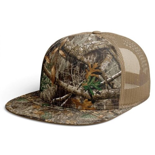 TUF™ Realtree® Flat Bill Trucker Hat Camo Mesh Caps