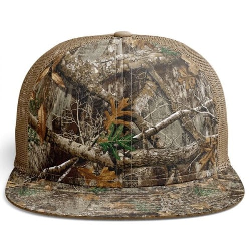 TUF™ Realtree® Flat Bill Trucker Hat Camo Mesh Caps