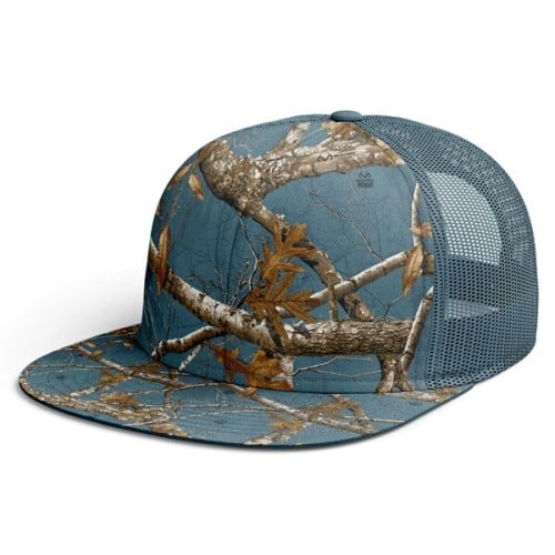 TUF™ Realtree® Flat Bill Trucker Hat Camo Mesh Caps