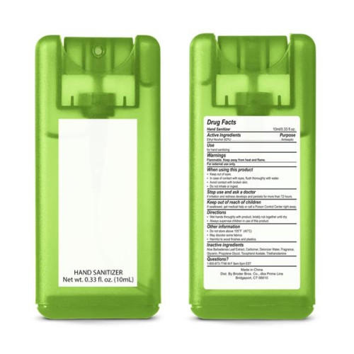 Mini Rectangle Card Shape Hand Sanitizer Spray