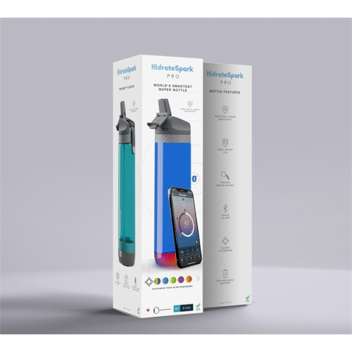 HidrateSpark® 21 oz. PRO with Straw Lid, Full Color Digital