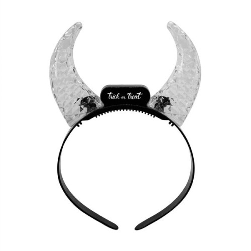 Light Up Crystal Devil Horns